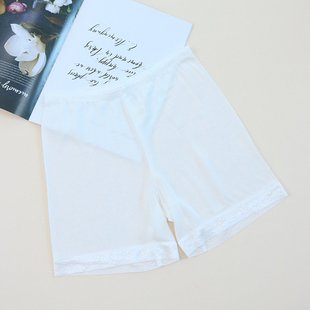 唐格 款真丝三分打底裤女 中腰桑蚕丝安全裤加档内裤微弹宽松