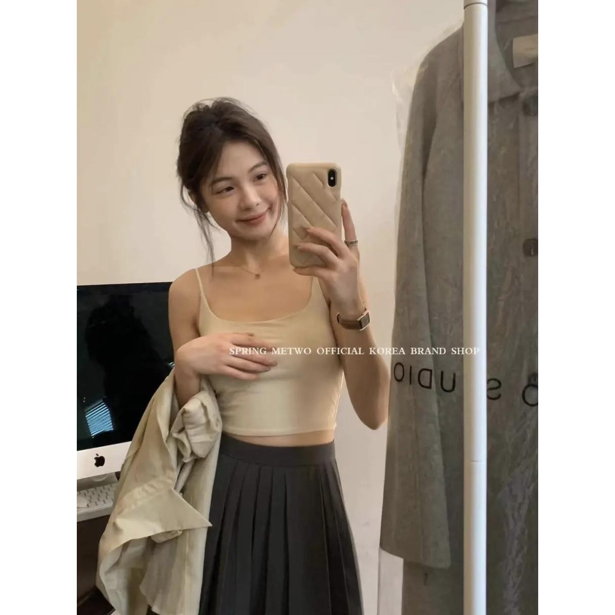 Metwo一勺甜辣妹美背吊带背心女夏网红爆款冰感短款露背内搭上衣,女装/女士精品,背心吊带,淘宝优惠券,粉丝福利购,淘宝优惠卷