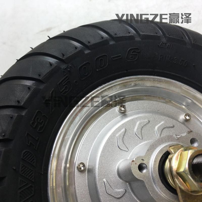 改装电动a车36/48V500W无刷电机13寸轮毂电机13X5.00-6寸公路轮胎
