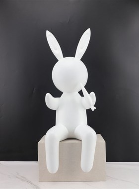 现代极简a创意树脂兔子摆件家居样板间办公室客厅家居工艺品摆件