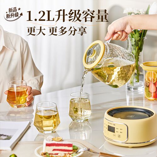 斗禾养生壶全玻璃家用多功u能小型办公室新款煮茶器烧水壶花茶壶