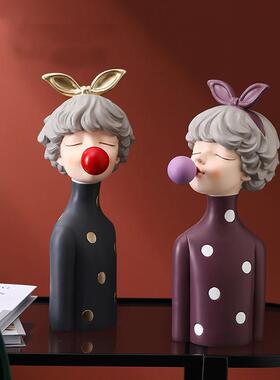 摆件客厅轻奢女孩装饰泡泡家居z品电视柜北欧创意礼物摆设酒柜玄