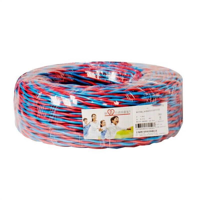 豫鑫电线电缆WDZN-RVS2*4平方双芯L多股铜芯软线100米/盘