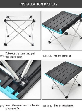 Portable Folding Camping TableB for Outdoor Picnic Barbecue
