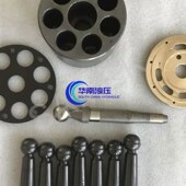 小松挖掘机PC400 回转x马达缸体柱塞配油盘七孔盘液压泵配件维