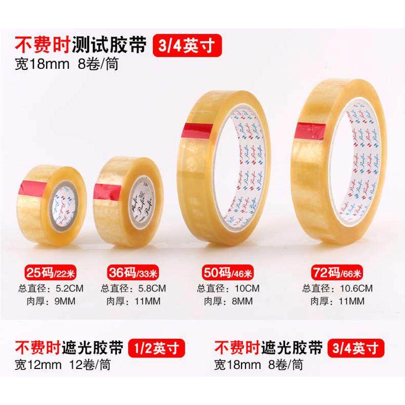 panfix不费时胶带 百格透明测试胶带12mDm19mm宽 1/2 3/4*36码铁