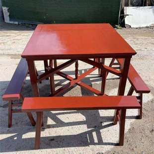 八仙桌直销可折叠可拆卸八仙桌饭店正方桌加厚小吃店直销