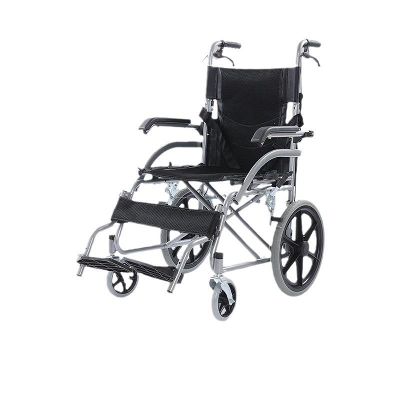 轮椅折叠轻便小型老人旅行简易手推车残疾老年人代步车结实耐用