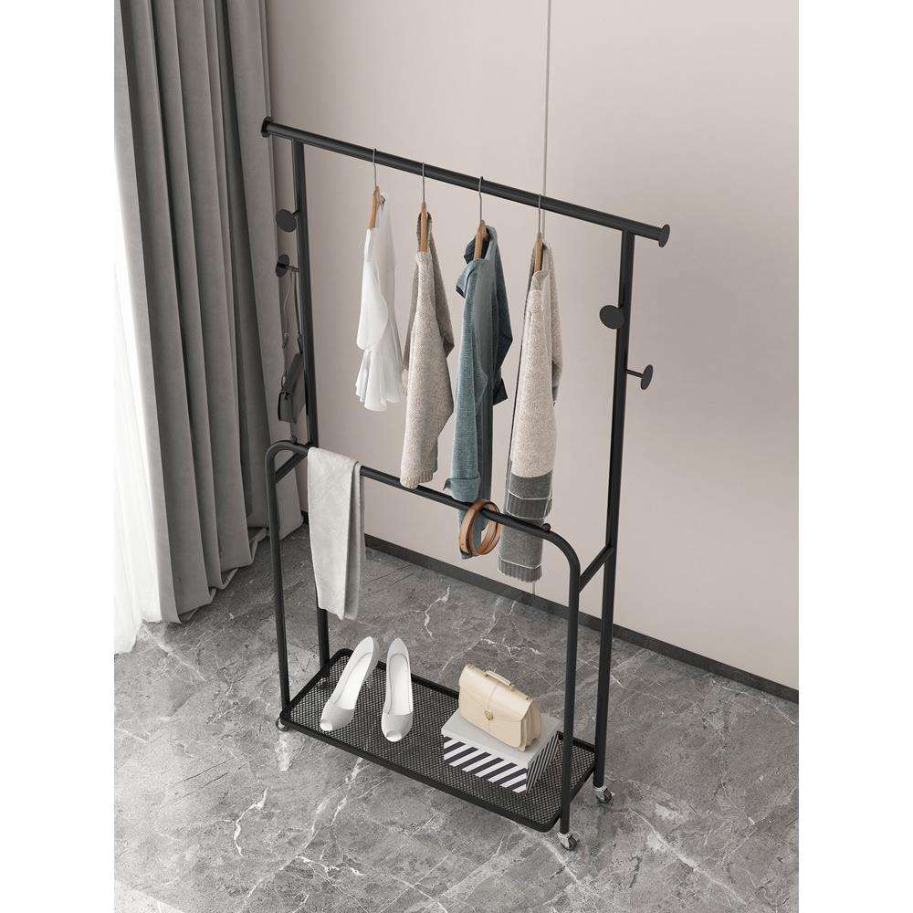 挂衣架落地卧室简约现代房间轻奢家用室内多功能立式可移动衣帽架