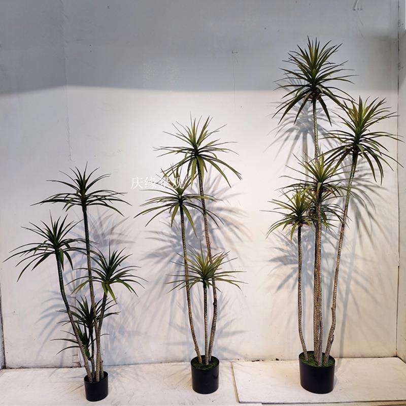 仿真龙血树千年木轻奢客厅装饰树室内大型盆景仿生立体龙血树盆栽