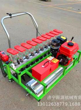 电动6行蔬菜播种机韩版式手推精播机汽油油菜播种机