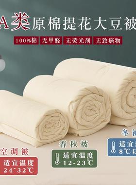 A类全棉婴儿级大豆纤维被子夏被凉被四季大豆被芯双人冬被春秋被