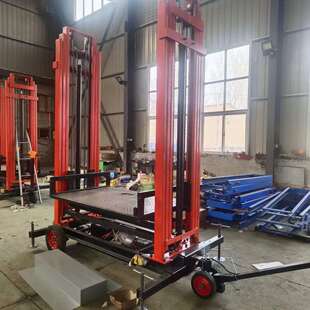 电动液压升降上砖机工地液压砌筑平台砌墙抹灰平台电动行走机