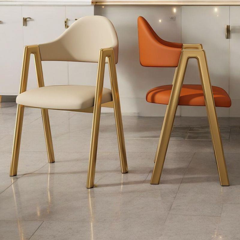 餐椅家用靠背椅子轻奢高级餐桌椅铁艺书桌凳子现代简约久坐休闲椅