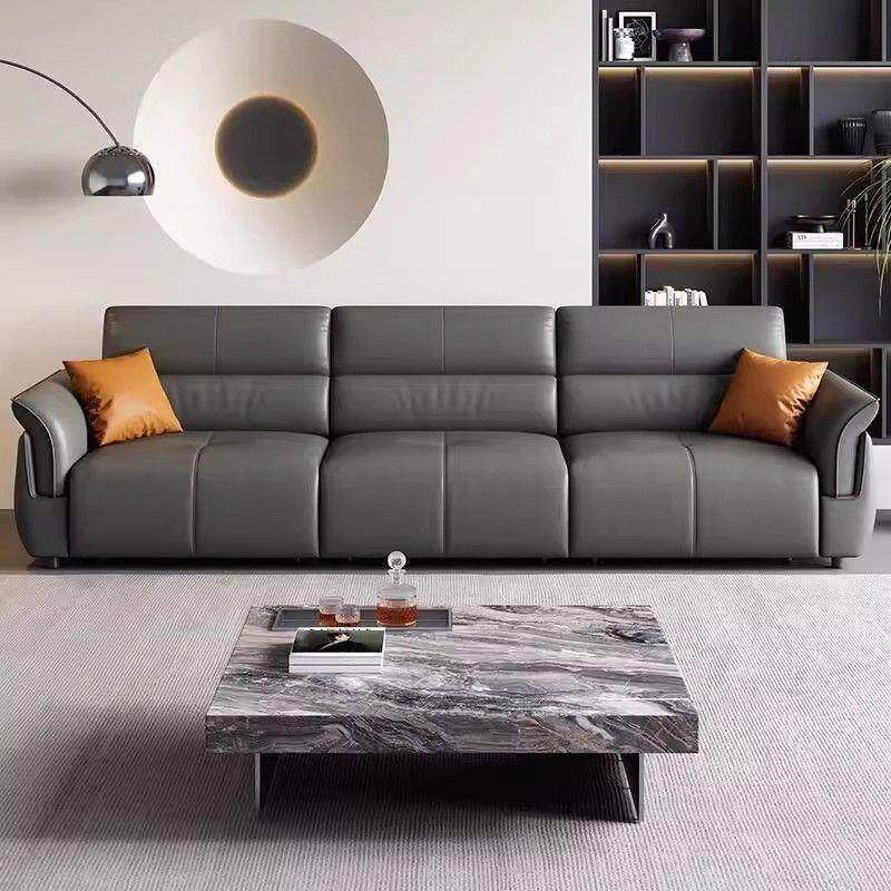 真皮沙发沙发电动客厅多功能伸缩现代贵妃意式简约沙发床一体两用