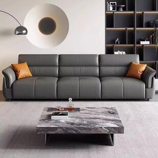 真皮沙发沙发电动客厅多功能伸缩现代贵妃意式简约沙发床一体两用