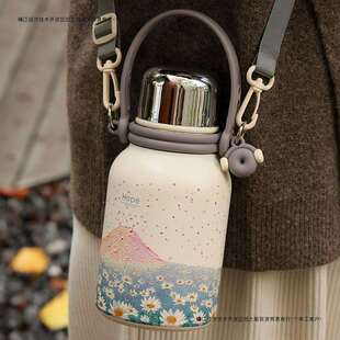 保温水壶大容量保温杯女生高颜值精致高级感泡茶不锈钢学生水2025