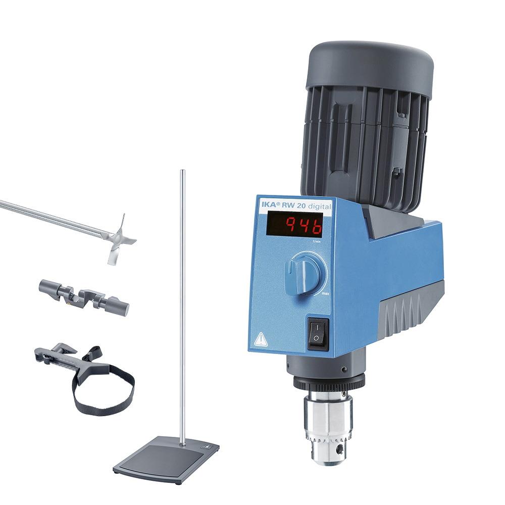 德国IKA/艾卡RW20digital强劲高粘度顶置搅拌器套装