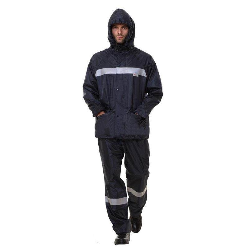 安大叔D766/C893高警示反光雨衣夜间可视化纤防水面料耐磨耐水