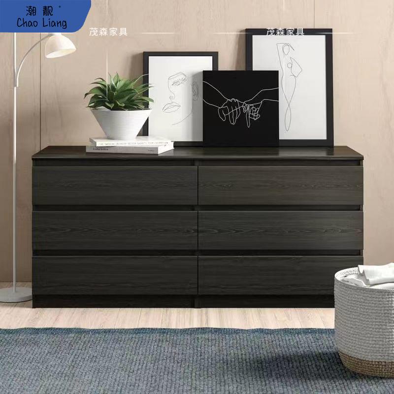 斗柜家用卧室收纳柜五斗柜简约现代抽屉柜多层超大储物客厅电视柜