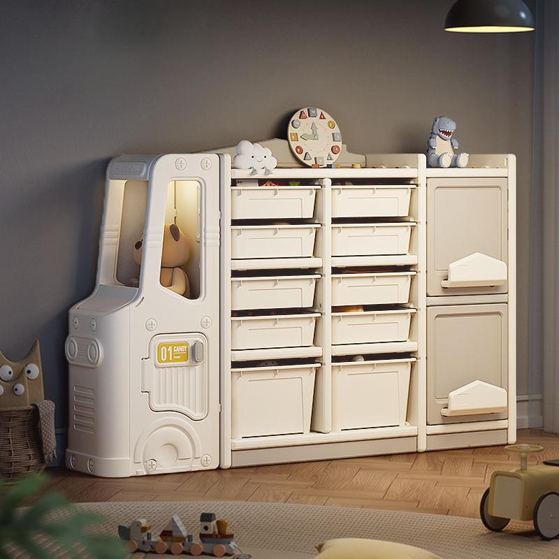 多层收纳柜儿童房置物架宝宝多功能绘本玩具收纳收纳柜子抽屉式