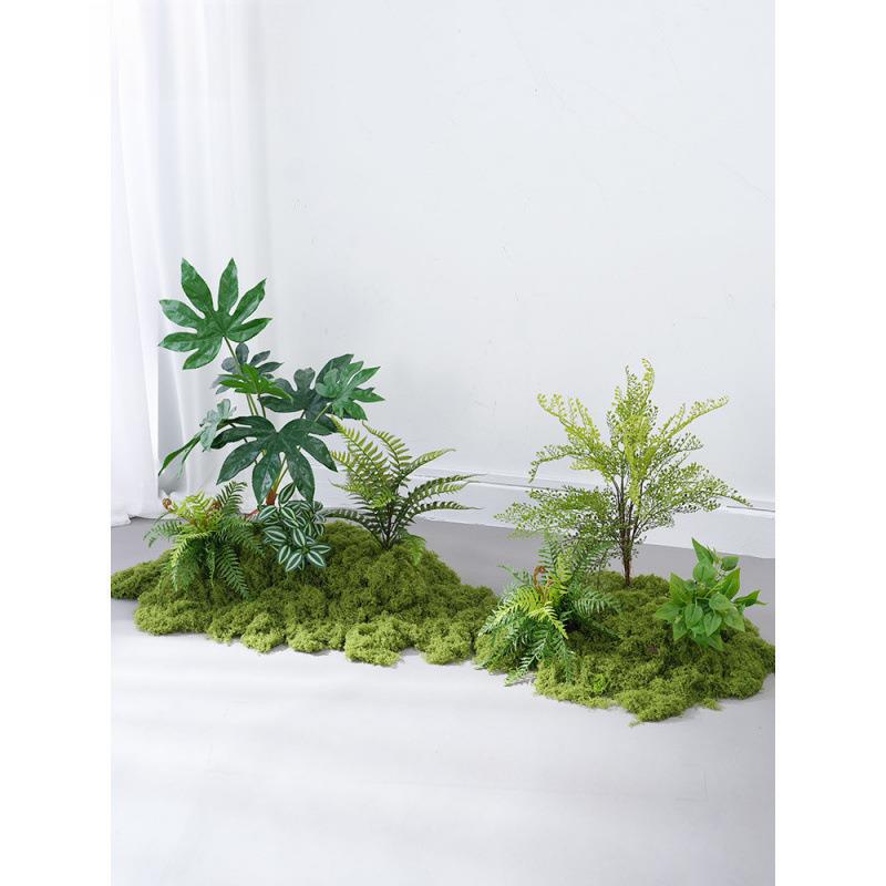 仿真绿植造景室内高端假植物景观装饰苔藓草丛仿生花软装轻奢摆设