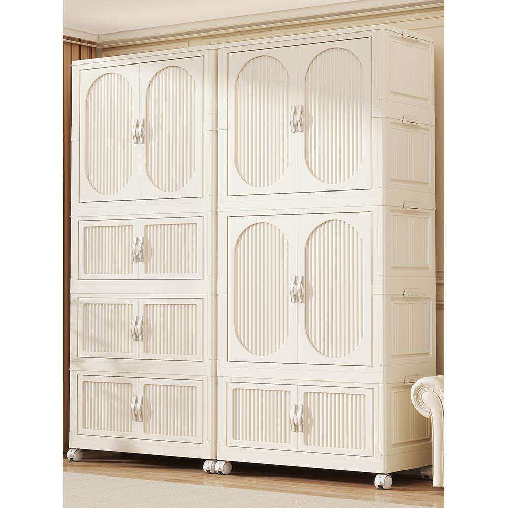 免安装衣柜折叠简易儿童衣物收纳柜婴儿小衣橱塑料家用储物柜