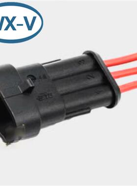 282105-1线束原装AMP安普TE泰科防水插件IP67连接器3芯282087-1