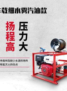 车载式细水雾汽油款细水雾灭火装置高压泡沫灭火装置