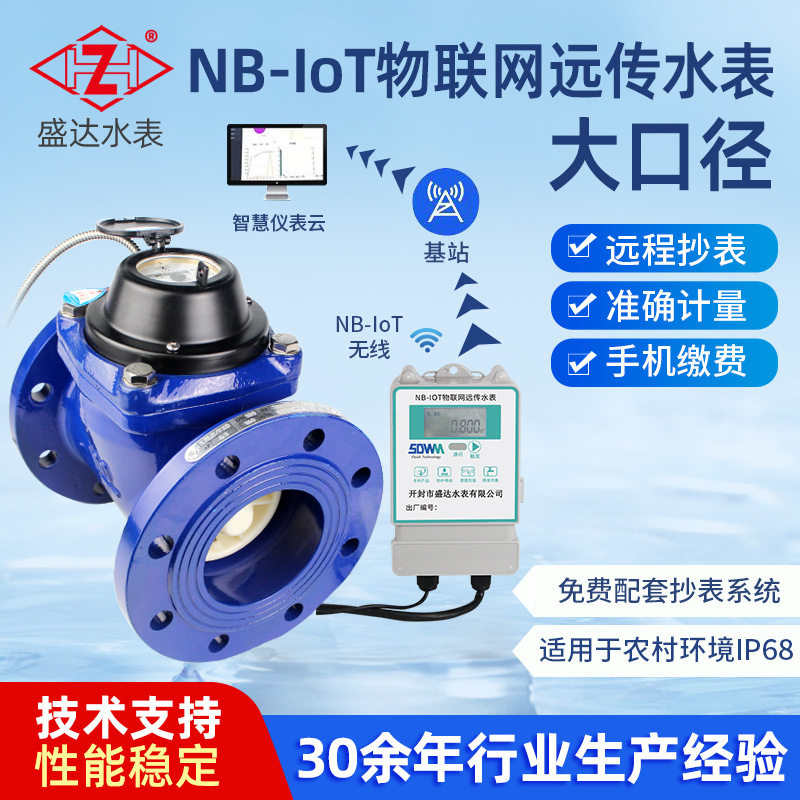 厂供NB-lot螺翼钢罩水表抗干扰冷热可拆表大口径工业水表跨境资质