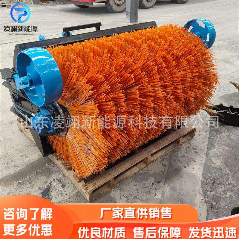 机载除雪滚刷大型路面扫雪机滚刷市政公路扫雪滚轮