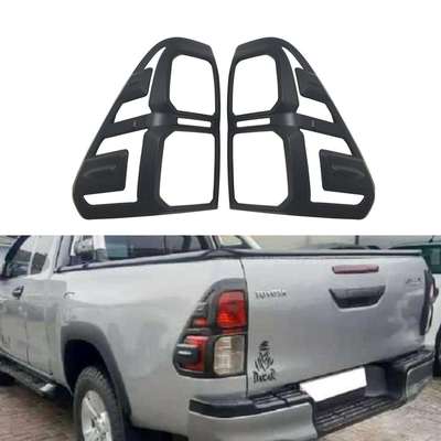 适用于丰田2016HILUXREVO后灯罩哑黑款改装喷油黑色尾灯框