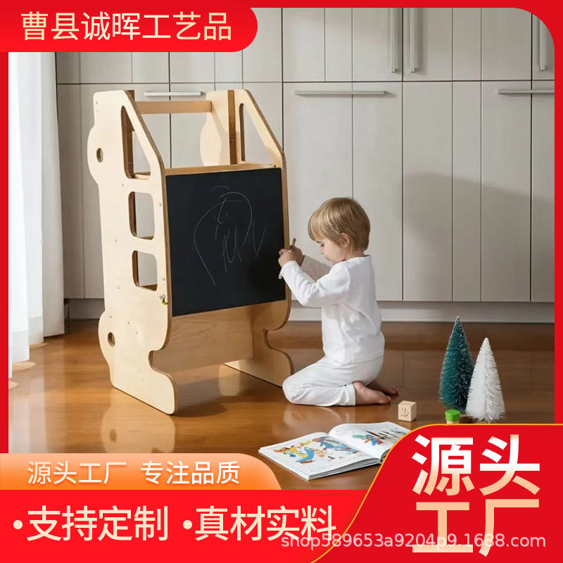 实木儿童多功能汽车造型桌椅蒙特梭利早教游戏学习桌幼儿玩具桌