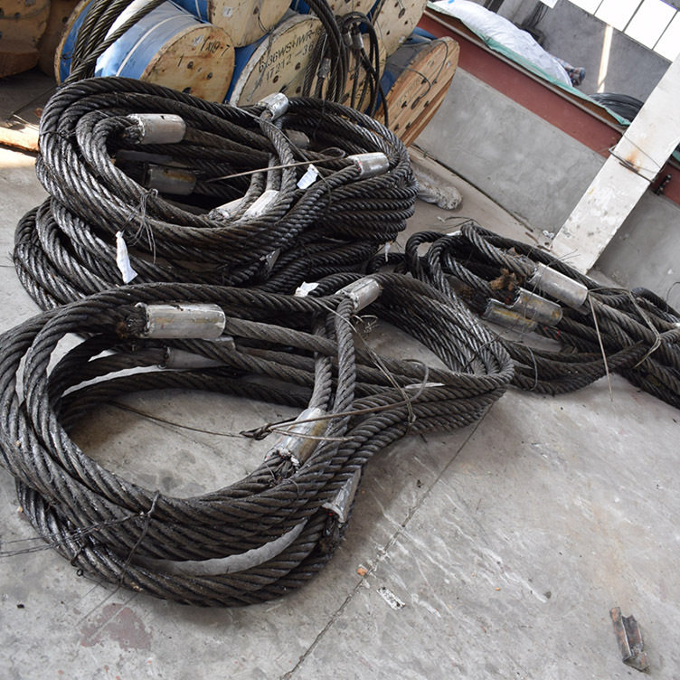 批发钢丝绳吊索具接头插编双扣10吨起重工具钢丝吊具索具不锈钢丝