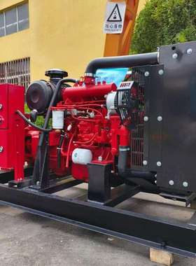 50KW千瓦移动四缸柴油水泵机组污水排涝灌溉专用