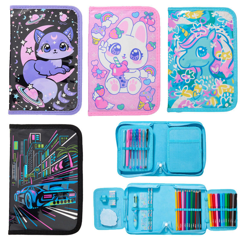 潮品7号澳洲文具套装中小学生儿童美术包大容量画画套装卡通收纳