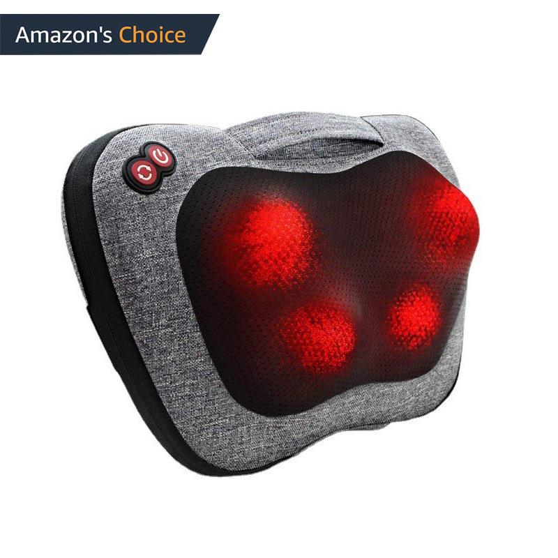 背部颈部按摩器家用车载颈肩背按摩枕电动深层揉捏肩部按摩器