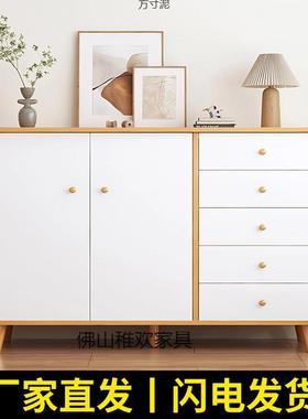 斗柜收纳柜靠墙边柜子客厅摆放储物柜餐边柜卧室橱衣柜置物柜
