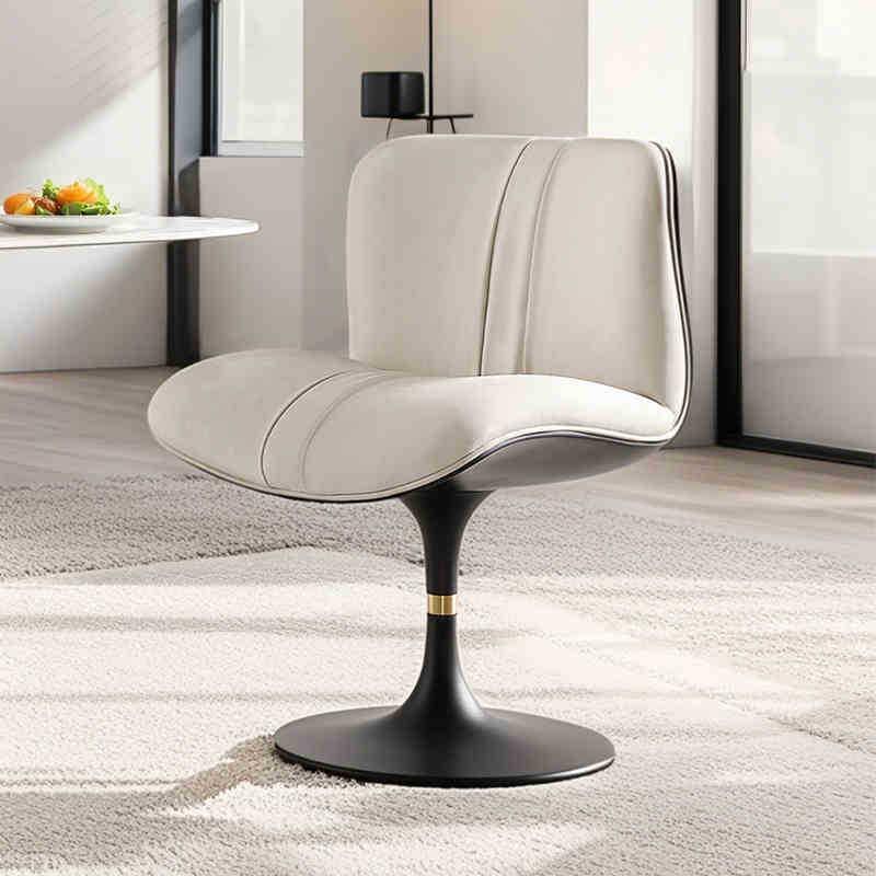意式极简餐椅Baxter玛丽莲现代轻奢高级感餐厅软包设计师旋转餐椅