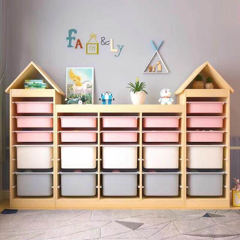 儿童玩具收纳柜多功能组合置物架抽屉式幼儿园超大容量实木储物箱