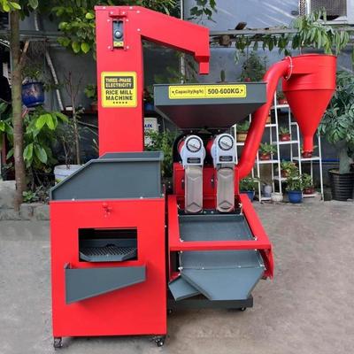 双机头碾米机自动上料去石除杂碾米机稻谷去壳机柴电两用碾米机