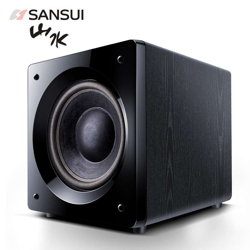 山水SP4-10超重10寸有源低音炮家用 重低音客厅5.1家庭影院音箱响