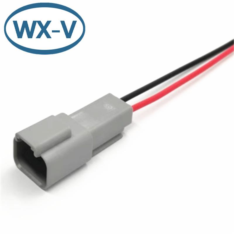 DT04-2P线束德驰连接器DT06-2S汽车防水接头公母对插线束插头D