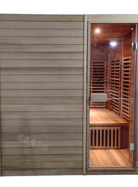 一件起订家用频谱房铁杉木汗蒸房远红外线光波桑拿房干蒸房saunas
