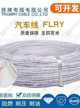 VDE认证汽车线束FLRY-B0.5平方连接电源PVC材质裸铜绞线胜牌