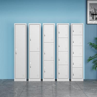 单门更衣柜铁皮柜宿舍带锁员工储物柜钢制柜更衣箱简易办公室衣柜