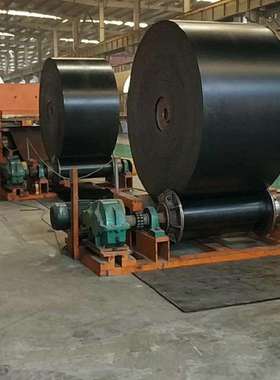 青岛黑色橡胶输送机输送带NNEP棉帆布流水线传送带