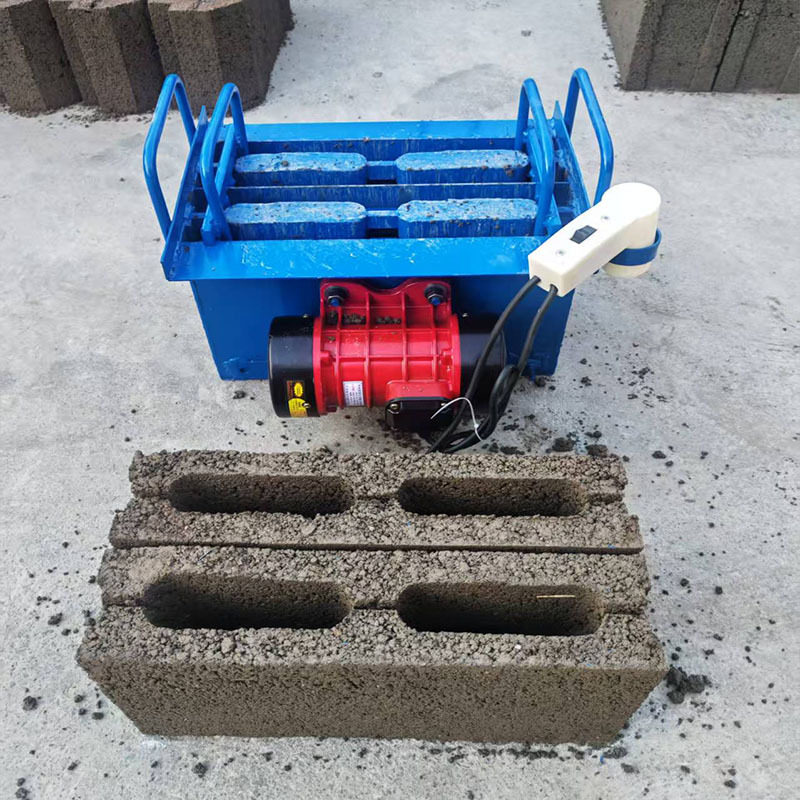 简易手提式水泥空心砖机模具一次出一块免烧砖机家用人工制砖机