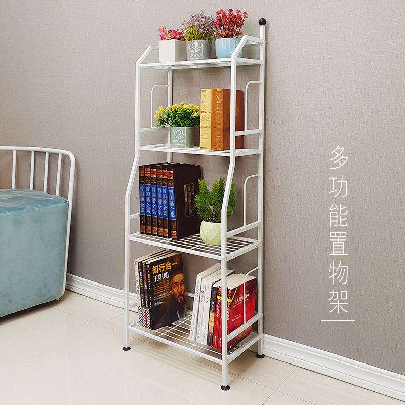 客厅书架儿童书房置物架宿舍简易书架落地多层铁架子多功能储物架