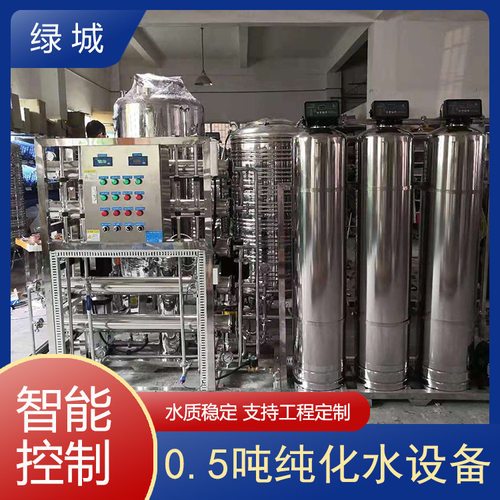 0.5吨不锈钢反渗透纯化水系统
